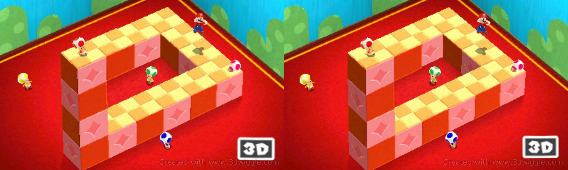 Mario 3D land, Nintendo in-game screenshot, 3dwiggle